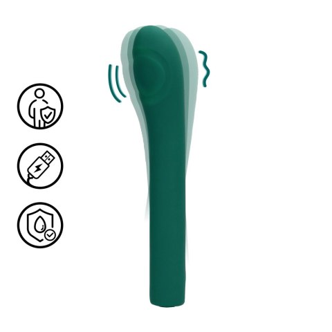Loveline Pulse Wave Green Crystal - model do strefy G z funkcją pulsacji