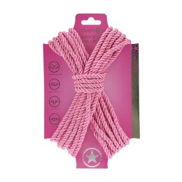 Shots Bondage Rope 10 m Rożowy - Wytrzymała lina z poliestru