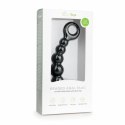 Sinner Gear Korek analny silikonowy z koralikami, czarny, 14 cm