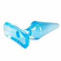 TOYZ4LOVERS Anal Plug Motyl Transparentny Niebieski 7 cm TPE z Przyssawką