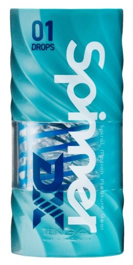 Tenga Spinner Deluxe 01 Drops - innowacyjna maszyna intymna, spiralna struktura