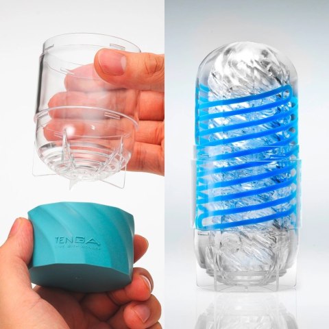 Tenga Spinner Deluxe 01 Drops - innowacyjna maszyna intymna, spiralna struktura