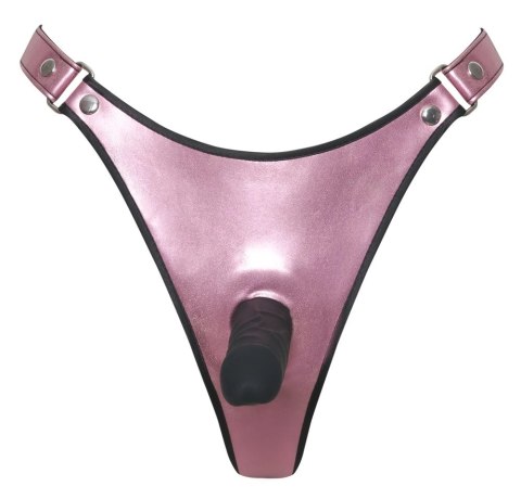 Bad Kitty L/XL Stringi z systemem mocowania i silikonowym elementem 12 cm