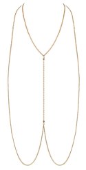 Cottelli Body Chain Gold - Złoty łańcuszek ozdobny do ciała z regulacją