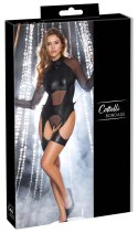 Cottelli Bondage Body XL - zestaw z siateczki i kajdankami, czarny