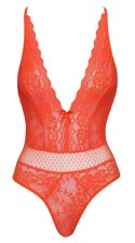 Cottelli Collection Fantasy Body L/XL koralowy, koronka, regulowane ramiączka
