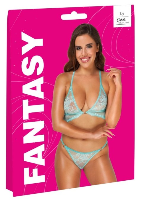 Cottelli Collection Fantasy Komplet Bielizny Miętowy L/XL Koronka