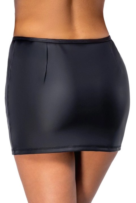 Cottelli PARTY Spodnica Mini Czarna Matowa z Dżetami i Zamkiem M