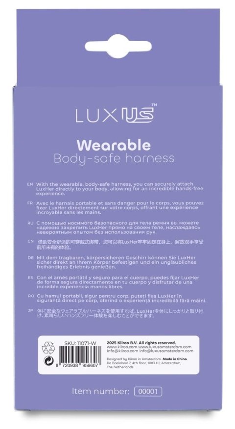 Kiiroo Luxus Harness - Uprząż regulowana do zestawu LuxHer