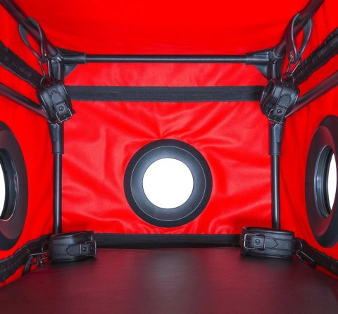 Secret Dome La Niche Black&Red - kabina do gier z oświetleniem LED 85x60x60 cm