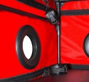 Secret Dome La Niche Black&Red - kabina do gier z oświetleniem LED 85x60x60 cm
