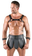 Svenjoyment Bondage Zestaw Gladiatora 2XL - Spodniczka i Uprząż Czarna