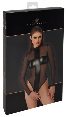 Noir Handmade Body Cross L czarny, transparentny, długi rękaw