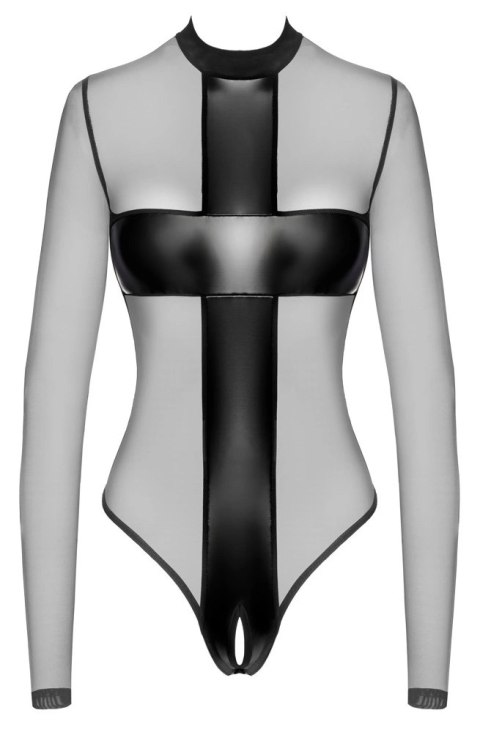 Noir Handmade Body Cross S czarne z prześwitującymi wstawkami