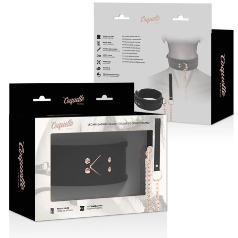 Coquette Chic Desire Fantasy naszyjnik z wegańskiej skory i neoprenem