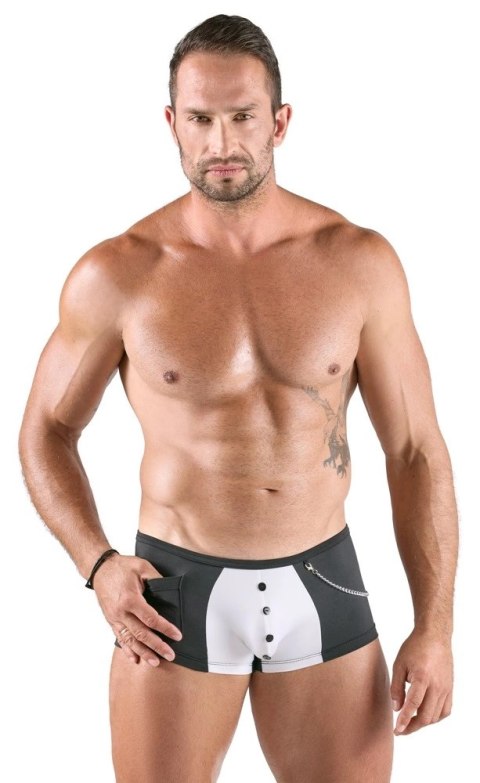 Svenjoyment Pants Waiter M - Stylowe spodnie kelnerskie czarno-białe, elastyczne