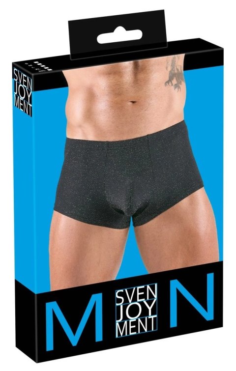 Svenjoyment Spodnie Lurexowe Srebrne 2XL Elastyczne Wykończenie