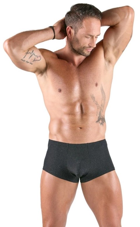 Svenjoyment Spodnie silver XL z połyskującego materiału, elastyczne