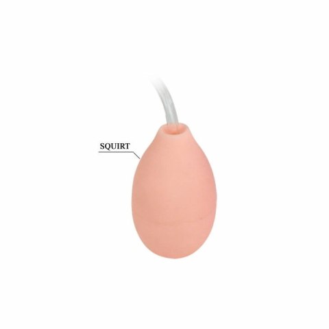 Baile Eros - Model z funkcją efektu wytrysku i przyssawką, 20 cm