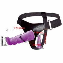 Baile GPoint 17 cm - Liliowa uprząż z podwojną funkcją i regulacją