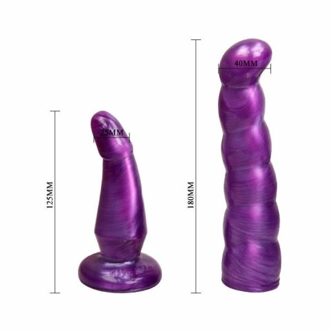 Baile GPoint 17 cm - Liliowa uprząż z podwojną funkcją i regulacją