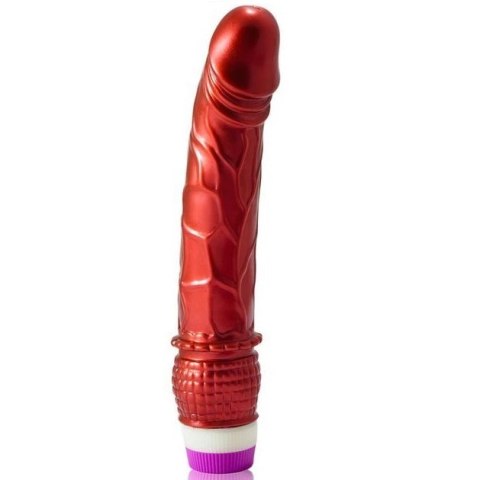 Baile Linex Red - model wibrujący, 23 cm, żelowy, czerwony