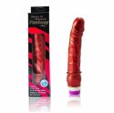 Baile Linex Red - model wibrujący, 23 cm, żelowy, czerwony
