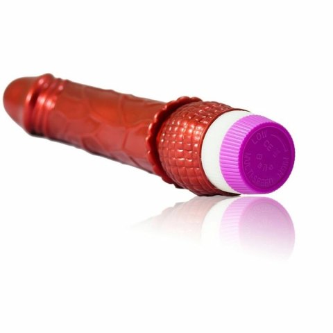 Baile Linex Red - model wibrujący, 23 cm, żelowy, czerwony