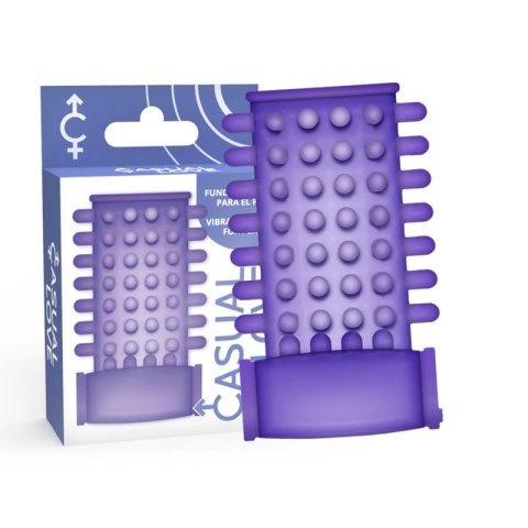 CASUAL LOVE Pierścień Wibrujący Fioletowy - Elastyczny Model z Wypustkami