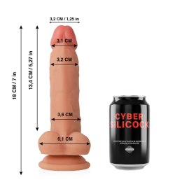 Cybersilicock Jude silikonowy model anatomiczny 18 cm miękki płynny