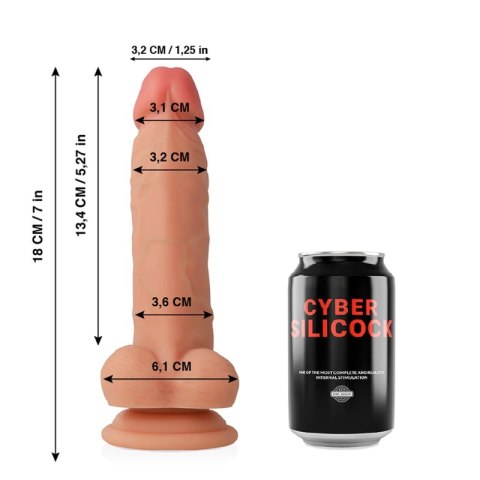 Cybersilicock Jude silikonowy model anatomiczny 18 cm miękki płynny