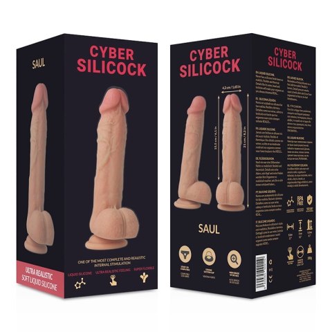 Cybersilicock Saul Model Silikonowy 21cm płynny silikon medyczny