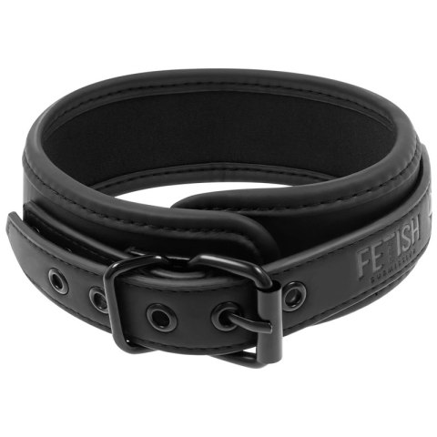 Fetish Submissive FS-Chain Collar - naszyjnik z łańcuszkiem, neopren, czarny