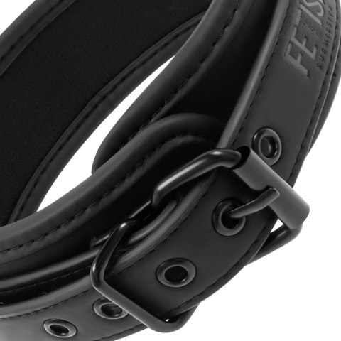 Fetish Submissive FS-Chain Collar - naszyjnik z łańcuszkiem, neopren, czarny