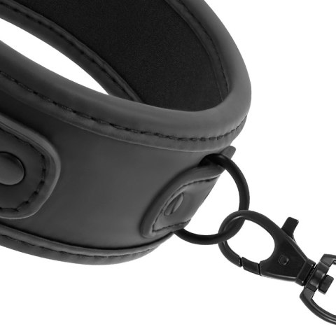 Fetish Submissive FS-Chain Collar - naszyjnik z łańcuszkiem, neopren, czarny