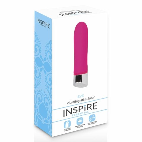 INSPIRER ESSENTIAL Eve Pink - silikonowy model wibrujący, 12 trybow, wodoodporny