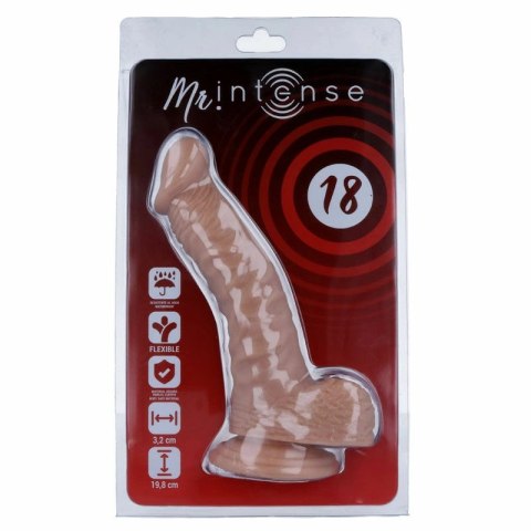 Mr Intense Model 18 - anatomiczny model z przyssawką 19,8 cm naturalny