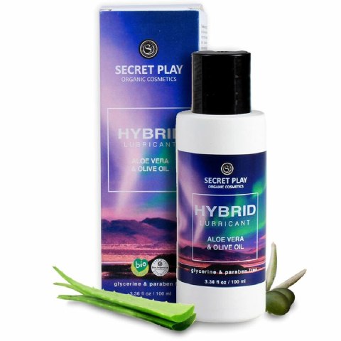 Secret Play Hybrydowy Lubrykant Organiczny 100 ml, aloes i oliwka