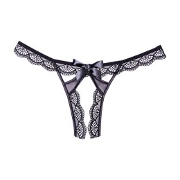 Allure Lingerie Classic Koronkowe stringi z otwartą strefą, uniwersalny rozmiar