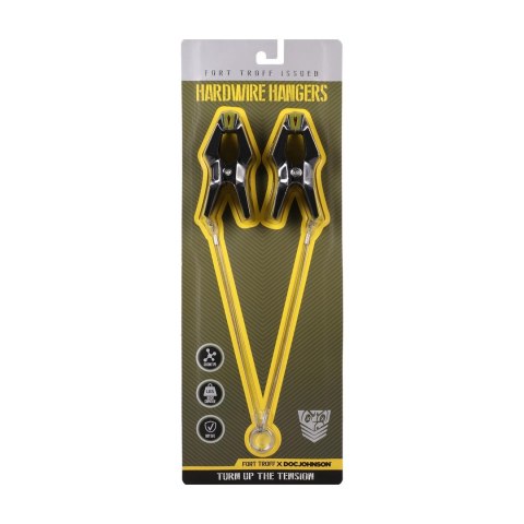 Hardwire Hangers Black/Green - Profesjonalne klamry z szerokimi podkładkami