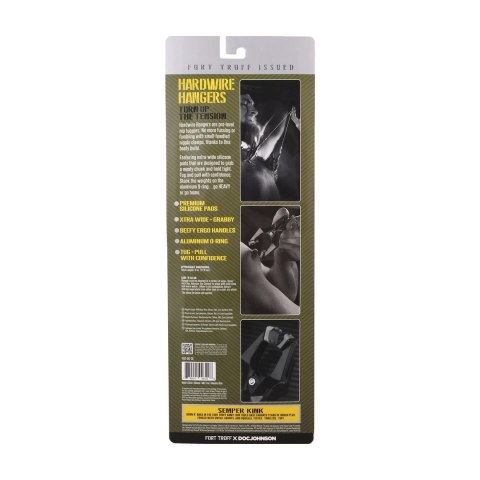 Hardwire Hangers Black/Green - Profesjonalne klamry z szerokimi podkładkami
