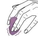 Loveline Finger Vibrator Mystic Purple - kompaktowy model silikonowy