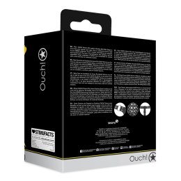 OUCH! Xtreme Pas Intymny PU Skorzany z Regulowanymi Paskami Czarny