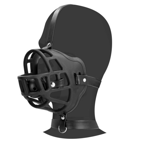 Ouch! Muzzle Black - System z Wyjmowaną Kulką, Regulowany