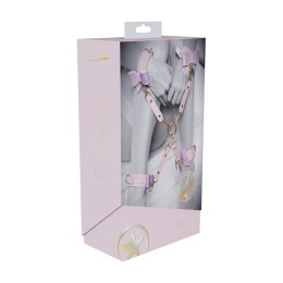 Ouch! Paris Collection Hogtie Connectors Pink - system łączący, skora ekologiczna