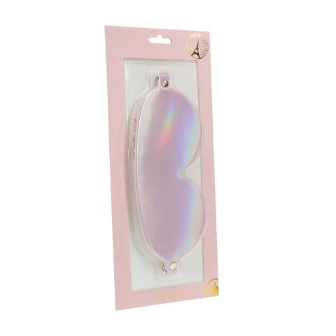 Ouch! Paris Collection Mask Blindfold Pink - skorzana opaska na oczy