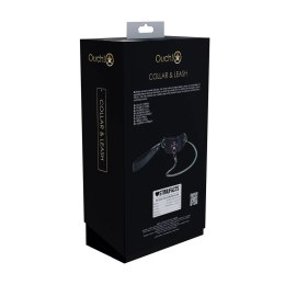 Ouch! Venice Collection Kajdanki Skorzane Czarny Iridescent Design