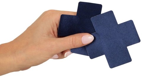 Abierta Fina ADV24 ozdobne naklejki na ciało ciemnoniebieskie 8x8 cm