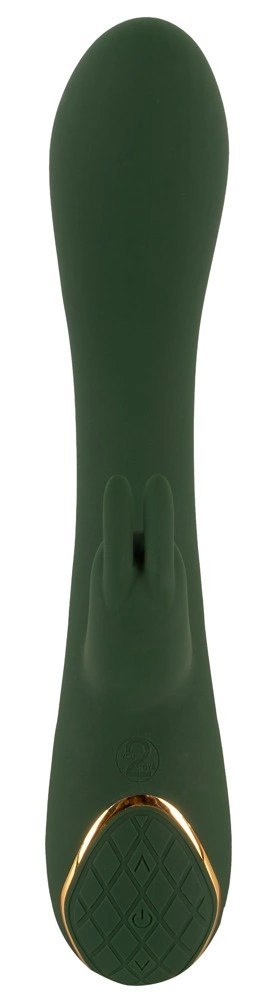 Emerald Love by You2Toys Luxurious Rabbit - silikonowy model dwusilnikowy zielony
