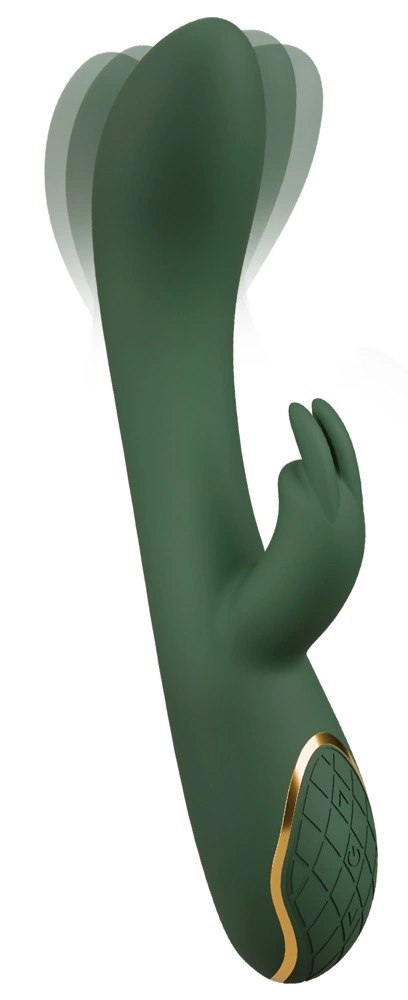 Emerald Love by You2Toys Luxurious Rabbit - silikonowy model dwusilnikowy zielony